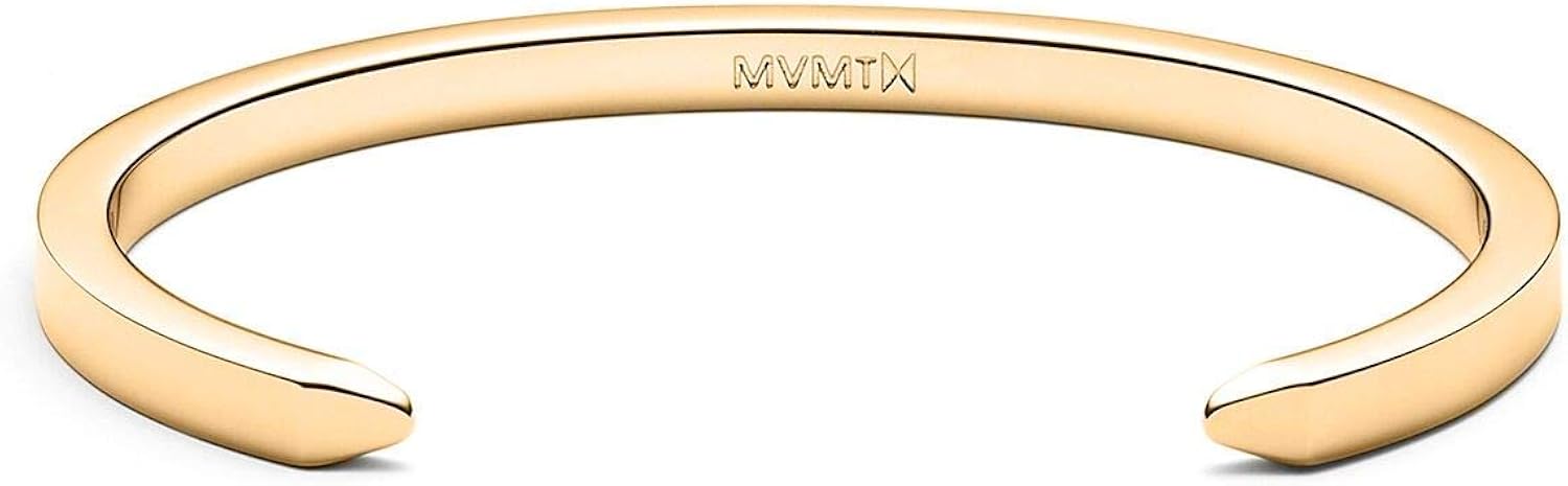 MVMT Women's Minimalist Cuff Bracelet | Open Closure, Stainless Steel | Gold: Clothing, Shoes & Jewelry