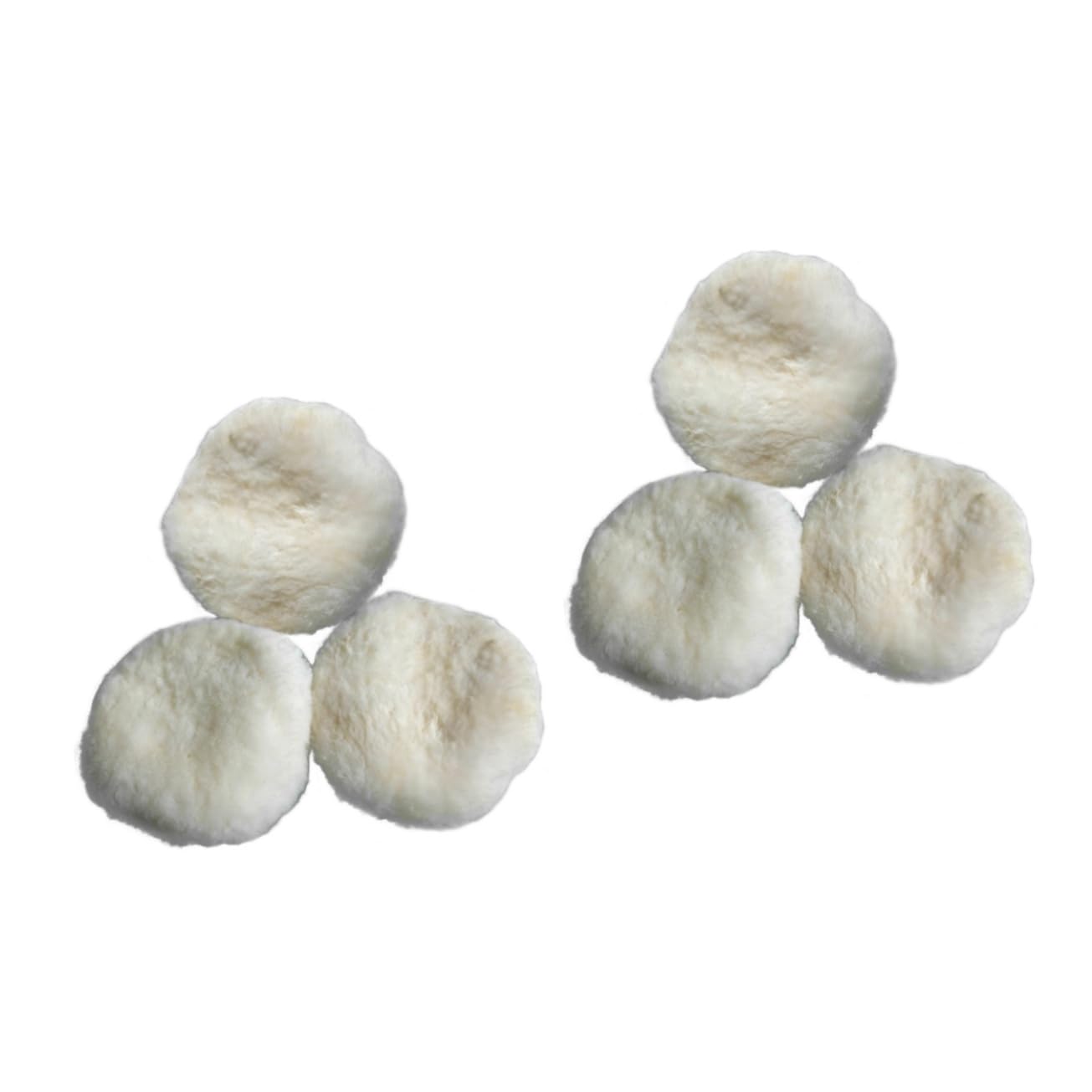 CALLARON 6piezas Almohadillas De Pulido De Lana Para Corte y Abrillantado Compatibles Lijadoras Aleatorias Estándar Superficies Brillantes Sin Daños Material Duradero y Resistente