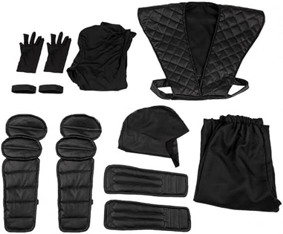 VintageCos Noob Saibot コスチューム 黒 武士 格闘 コスチューム スーツ 男性用