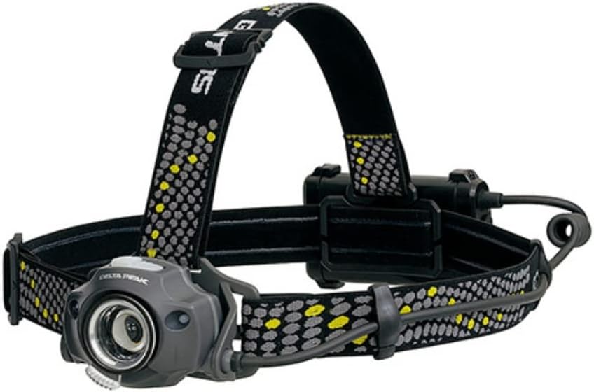 GENTOS DPX-333D LED Headlight with Flashing Function, Brightness 400 Lumens, Operation Time 7 Hours, Contactless Sensor Switch, Uses 3 AA Batteries, Compliant with ANSI Standards
