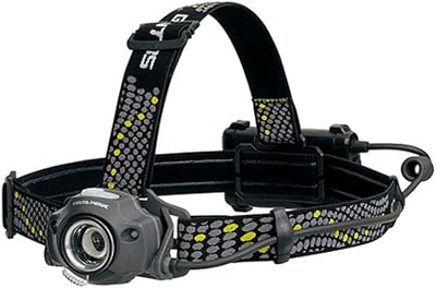 GENTOS DPX-333D LED Headlight with Flashing Function, Brightness 400 Lumens, Operation Time 7 Hours, Contactless Sensor Switch, Uses 3 AA Batteries, Compliant with ANSI Standards