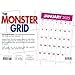 Carousel Calendars, Monster Grid 2025 Wall Calendar