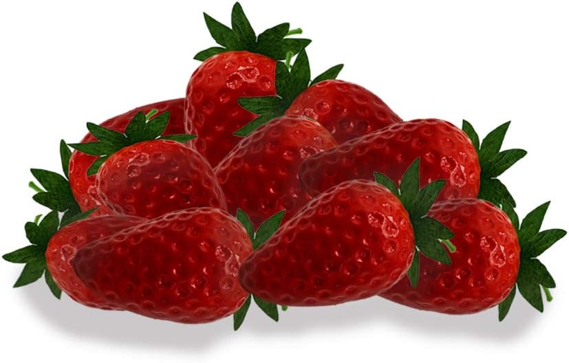 10 Pcs Artificial Strawberry Lifelike Fruit Plastic Big Red Strawberries Photography Prop Home Kitchen Cabinet Party Ornament Decoration