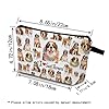 YULUENZE I Love Saint Bernard Makeup Bag Cute Small Organizer Bag with Zipper Saint Bernard Puppy Toiletry Cosmetic Bag Birthday Gifts for Women Friends #1