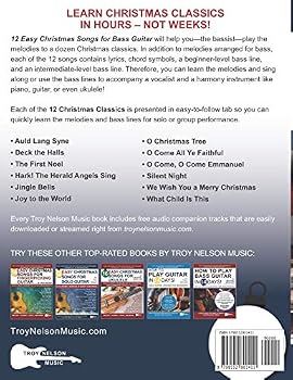 christmas music for bass guitar