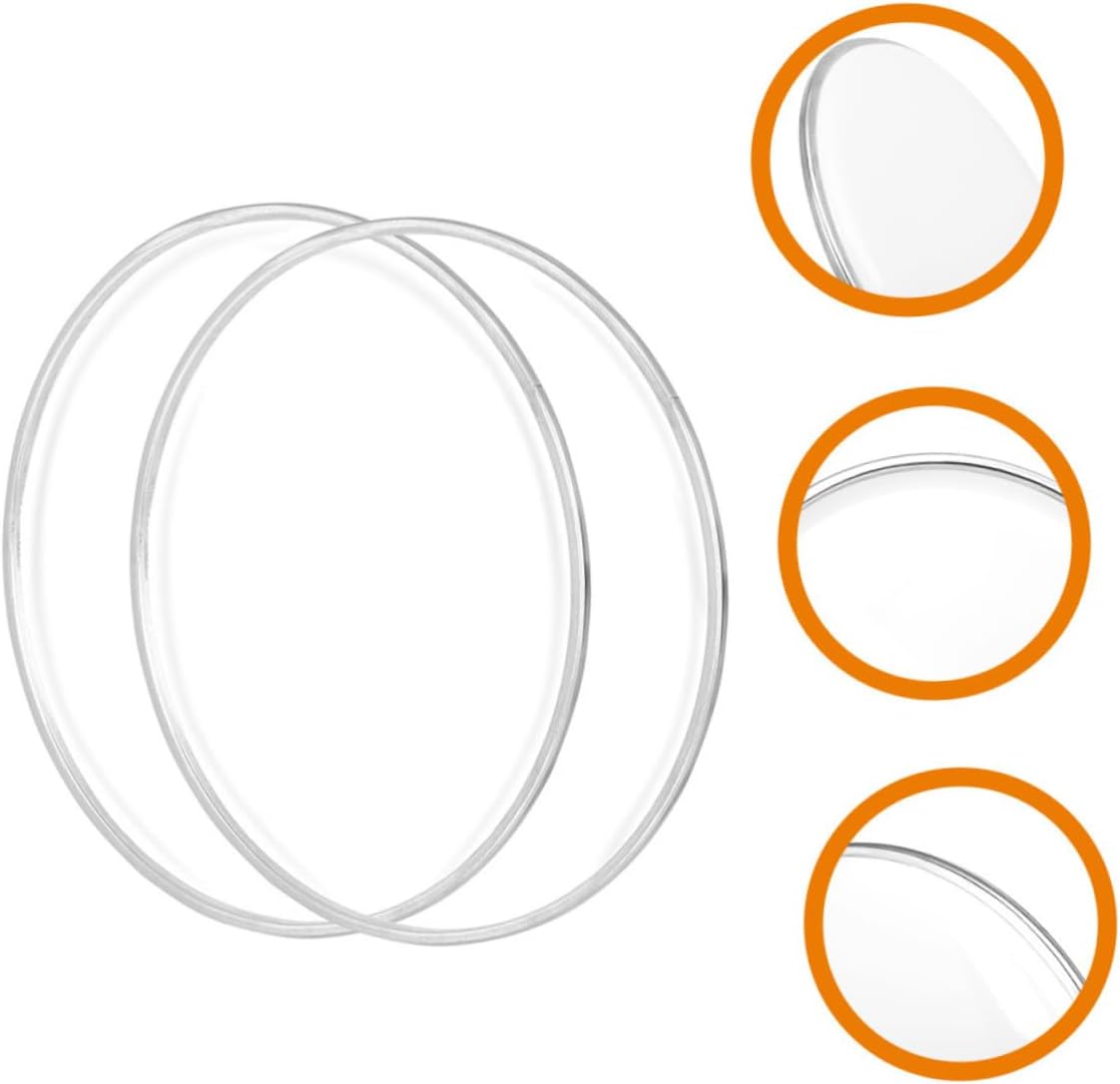 Levemolo 4pcs Jazz Drum Replacement Skin Durable Double-layer Drum Head with Finish for Percussion Instruments Easy Installation for Drummers