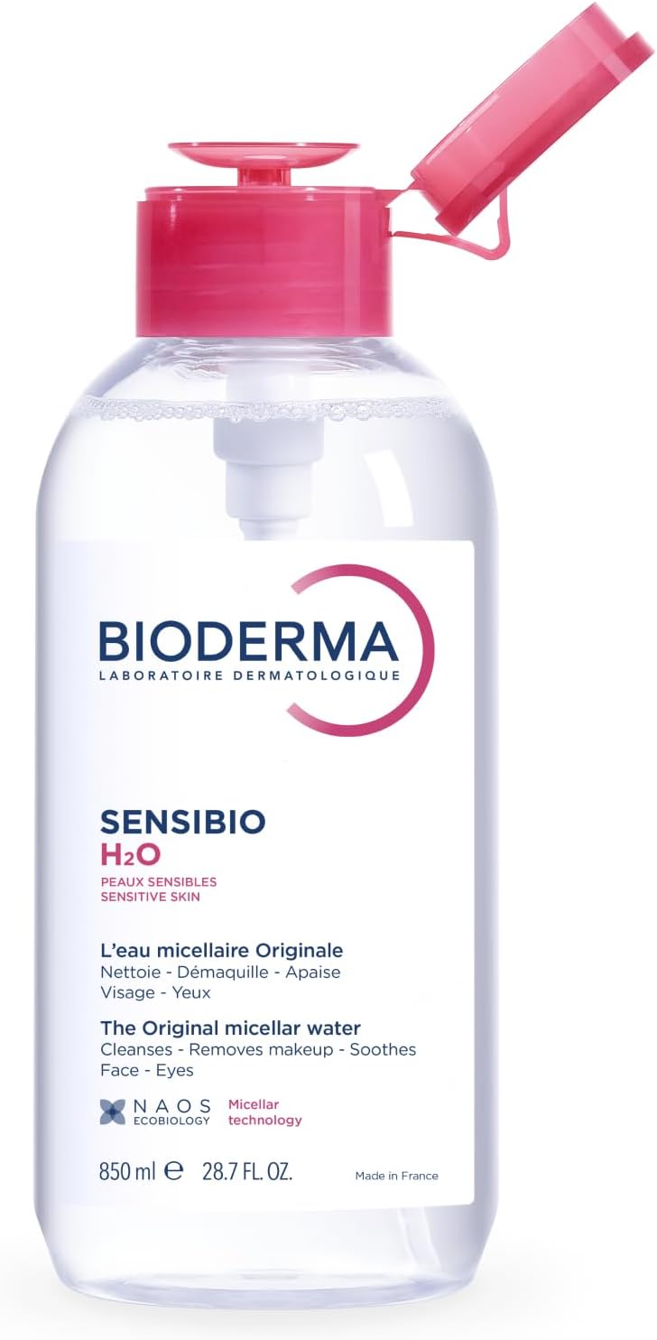 Sensibio - H2O Micellar Water - Makeup Remover Cleanser - Face Cleanser for Sensitive Skin
