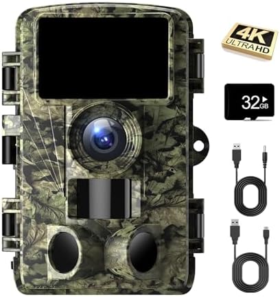 Trail Camera - 4K 48MP Game Camera with 0.05s Trigger Motion Acti...