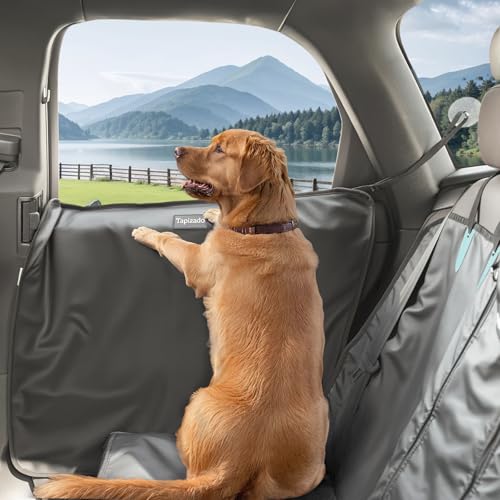 Tapizado Protector de puerta de coche de piel sintética para perro, paquete de 2 unidades, extra grande, impermeable, antiarañazos, ventosa ajustable, apto para coches, SUV, camiones