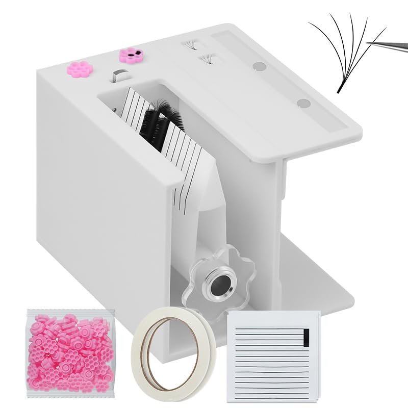 Machine à éventail de cils et séparateur de cils individuel easy fan Blanc I