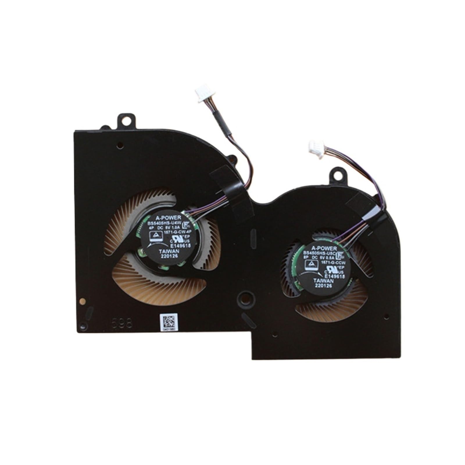Compatible con MSI, Creator Z16 MS-1571 1571 BS5405HS-U4W BS4505HS-U5C Ventilador De Refrigeración De CPU Radiador Disipador De Calor(GPU Fan)