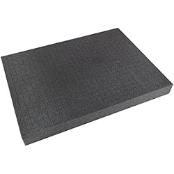 Espuma Maletin HMF 1451-45 Espuma Personalizable Precortada, Inserciones de Espuma para Cajas, 440 x 320 mm, Tabletop, Altura: 45 mm