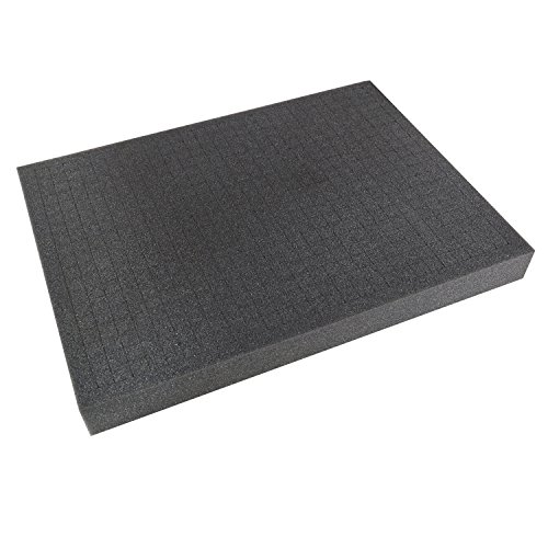 HMF 1451-45 Rasterschaumstoff, Würfelschaum, 440 x 315 mm, Koffereinlage, Tabletop, Höhe: 45 mm