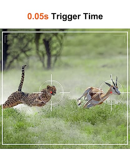 Trail Camera - 4K 48Mp Game Camera With Night Vision, 0.05S Trigger Motion Activated Hunting Camera, Ip66 Waterproof, 130°Wide-Angle With 46Pcs No Glow Infrared Leds For Outdoor Wildlife Monitoring. #TOP3