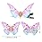 Boao 18 Pieces Glitter Butterfly Hair Clips for Girls Teens Women Hair Accessories (Vibrant Styles)