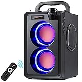 ♫ 【Bluetooth-Lautsprecher】 - 【Brillanter Sound】Unsere 2020-Version des A20 Bluetooth-Lautsprechers, Bluetooth-Lautsprecher mit großer Leistung von 20W, 2 Lautsprecher, darunter ein Hochleistungs-Subwoofer, zwei Hochtöner und eine hintere schwere Bassführungsröhre. Bluetooth-Lautsprecher mit passivem Strahler liefern 10-W- Stereoklang mit scharfen Höhen, präzisen Mitten und tiefen Bässen. Auf Partys, im Freien und im Innenbereich, am Pool, am Strand und auf dem Campingplatz erhalten Sie ein