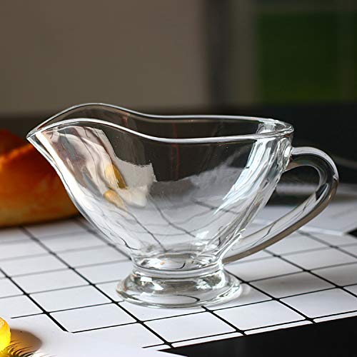 Yesland Y-GRAVYSAUCEBOAT-12OZ-2P 2 Pack 11 Oz Saucy Glass Gravy Dish With Handle, Clear Gravy Sauce Boat thumb #6