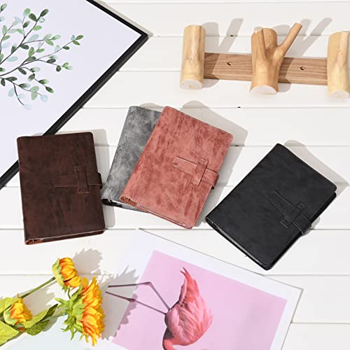 Wonderpool Leather Journal Refillable Binder A6 Writing Notebook Folder Organiser With Dotted Paper & Multi Pockets Cover For Business School Travel (A6, Coffee) #TOP5