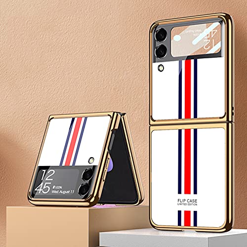 Coque Samsung Z Flip 3 5G rigide contre les rayures étui blanc mince