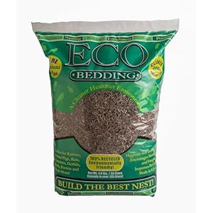 Eco Bedding 99% Dust-Free Paper Bedding for Small Pets and Birds, Eco Natural, 4.5L – Safe, Clean, Ideal Nesting & Burrowing Material for Comfort