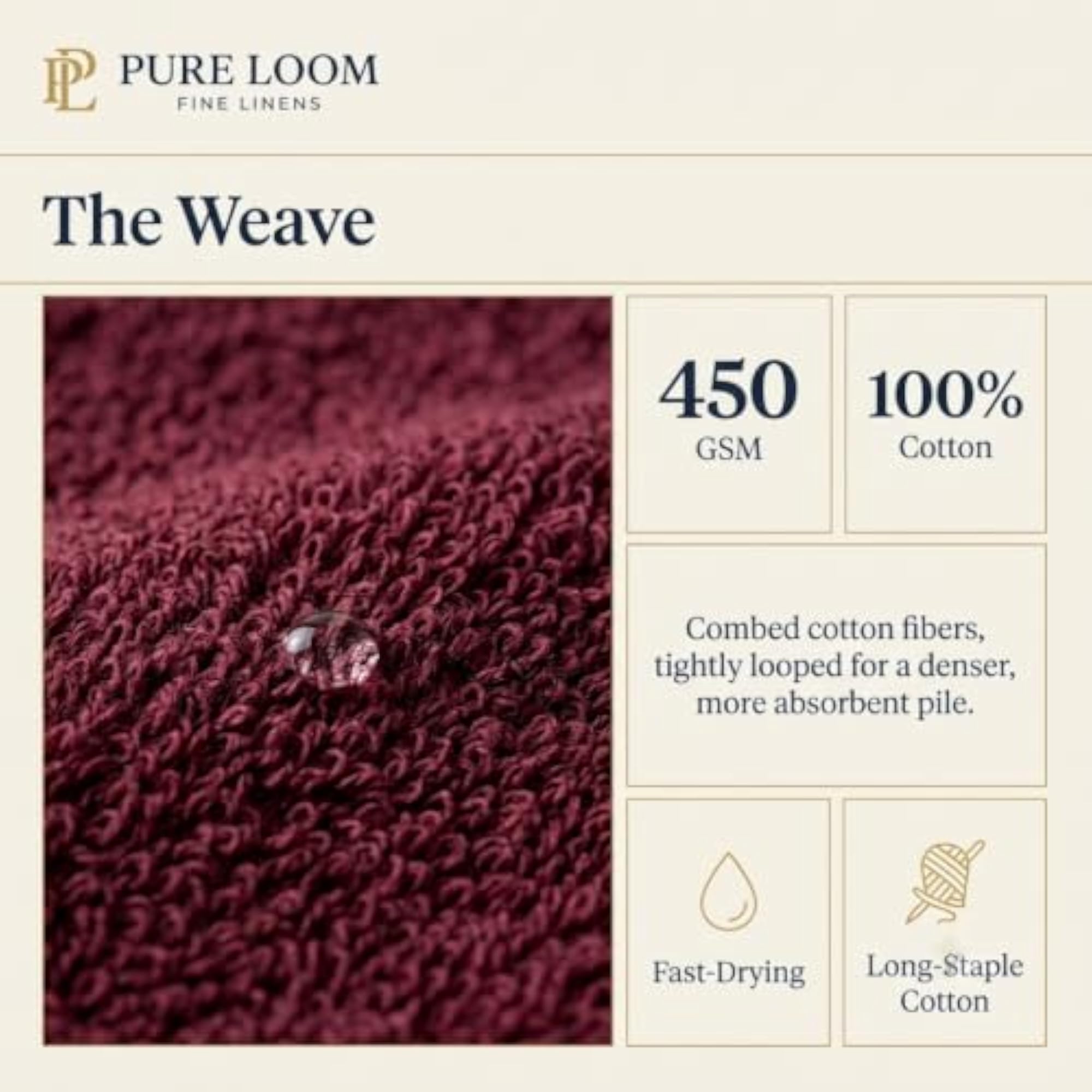 100% Cotton Bath Towel, Large Size, Soft & Absorbent