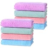 ZQuintuplian Waschlappen, 30 x 30 cm, weiche Baumwolle, Make-up-Entferner...