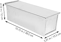 Vista 2 de Happyyami 1 caja de tostadas antiadherente con tapa molde de pan para hornear en casa, utensilios para hornear de fácil liberación para hacer
