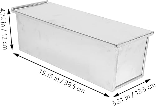 Miniatura 2 de Happyyami 1 caja de tostadas antiadherente con tapa molde de pan para hornear en casa, utensilios para hornear de fácil liberación para hacer