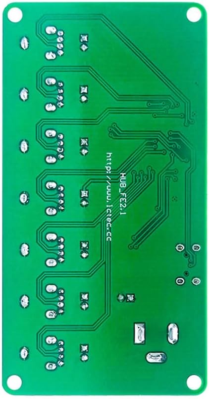 USB2.0 Hub Module, 480Mbps High Speed 7-Port Hub USB Expansion Module with Overcurrent Protection