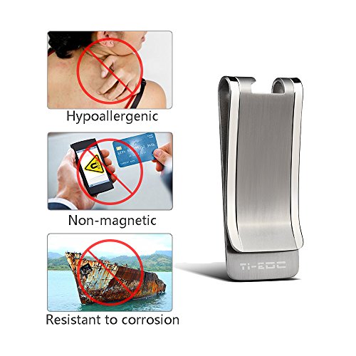 Ti-Edc Titanium Slim Cash Money Clip Wallet Credit Card Holder And Bottle Opener #TOP3