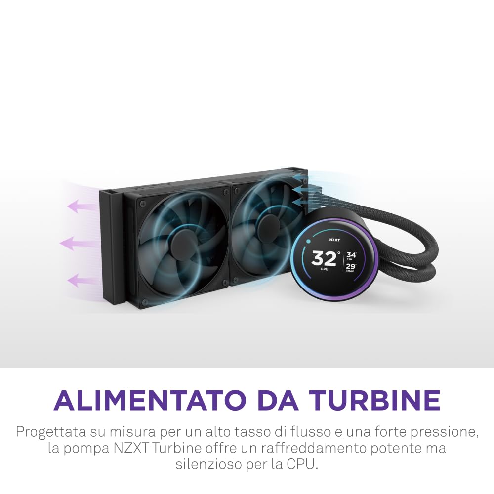 NZXT Kraken Elite 240 Liquid Cooling AIO CPU - Dettaglio