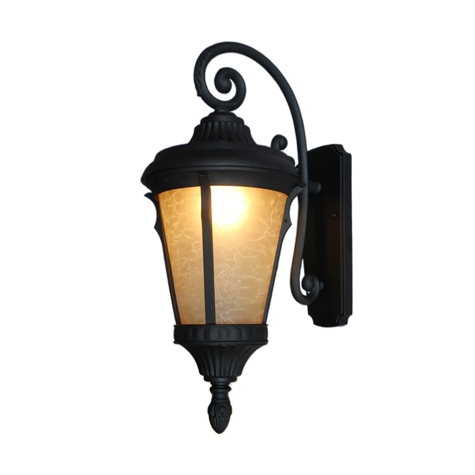 Lampe murale extérieure noire pour illuminer vos soirées sur le balcon et la terrasse