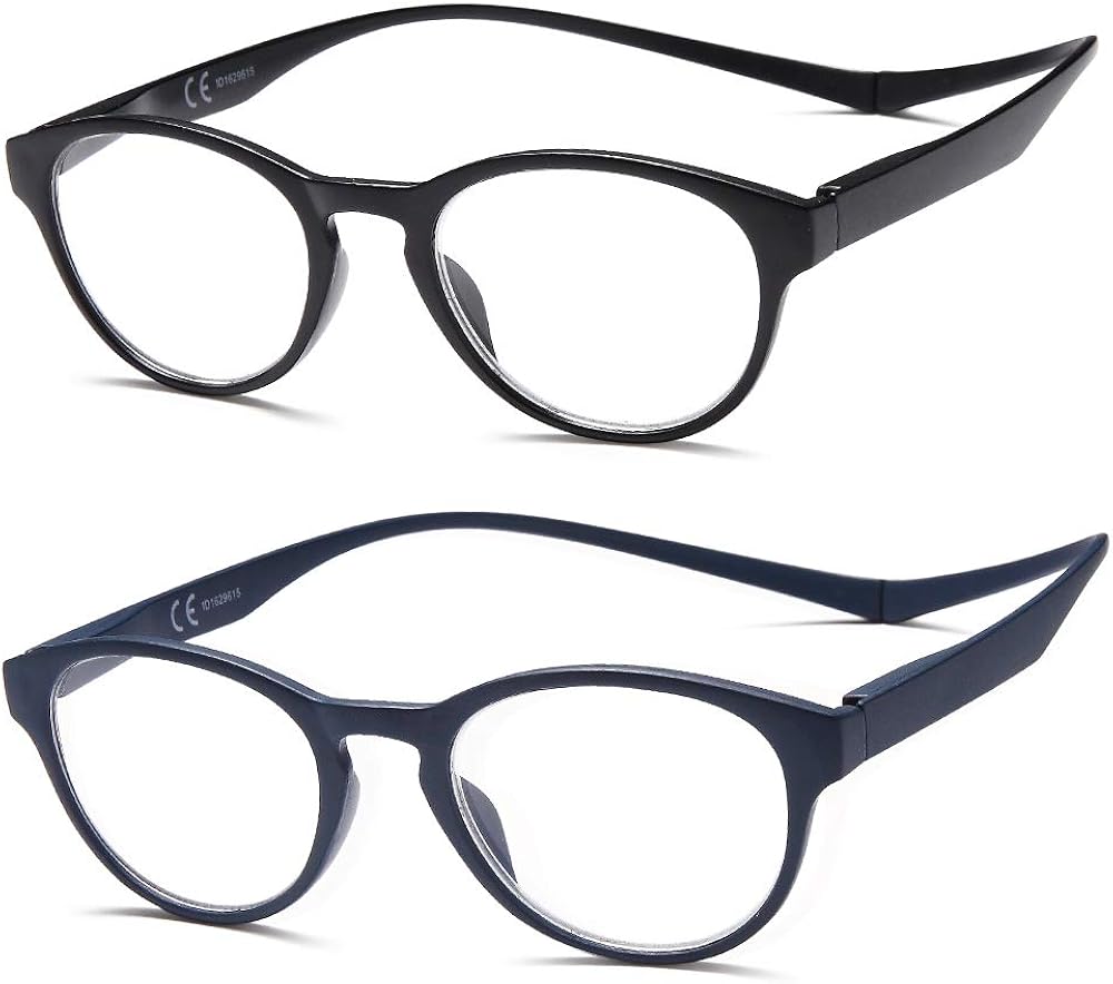 NEWVISION®Gafas de Lectura Imantadas Hombre Mujer,Magnéticas Plegables Lentes Aumento,Presbicia Vista Cansada,Cuello Cierre Imán,Bisagras Resorte,NV3312