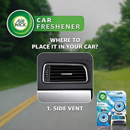 Air Wick Car Freshener Vent Clip, Water Burst Fragrance, 2 Clips per Pack, Pack of 3, Total 6 Clips