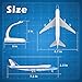 Lose Fun Park 1/300 Diecast Airplanes Model Plane American Air Force One Plane Model Boeing 747 Model Airplane for Collections & Gifts