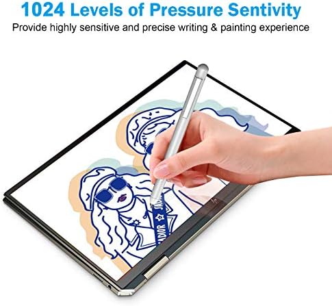 Stylus Pen for HP, Pen for HP Envy x360 15-bp0 15-bq0, 5-cn0, X2 12-e0xx,X2 12g0xx; HP Spectre x360 13-ae013dX, 13-ac0xx, HP Pavilion x360 11m-ad0 14MCheck Compatible List Before Purchase