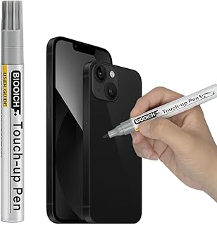Black SP86 Touch Up Paint for iPhone 15/15Plus, Phone Frame Scratch Repair Pen with Replacement Tip – Quick & Easy Paint Fix