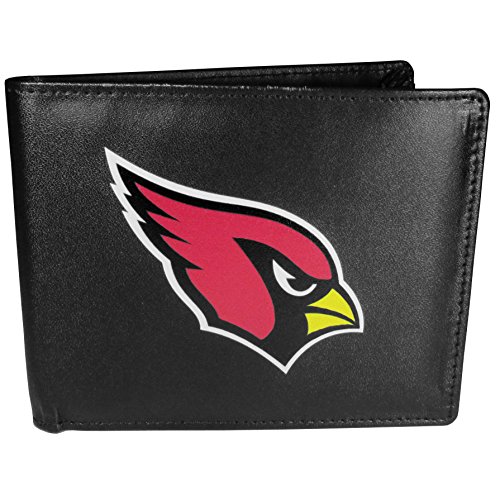 NFL Siskiyou Sports Mens Arizona Cardinals Bi-fold Wallet Large Logo One Size Black