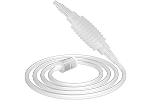 Wine Siphon Tube Hose Beer Siphon Pump for Wine Making Brewing, 2M/6.6FT