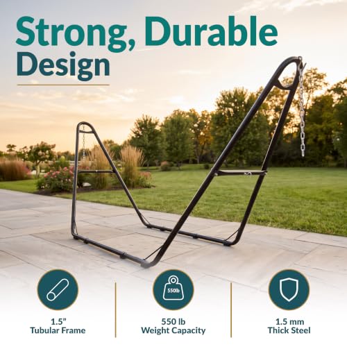 Sunnydaze Universal Heavy-Duty Hammock Stand for Outside, Chains Included by Sunnydaze Decor - Used condition - Image 2