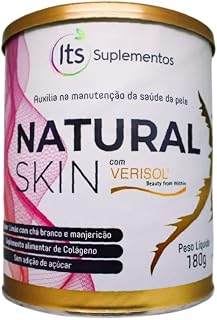 Colágeno Verisol e Ácido Hialurônico, Natural Skin, 180g, Its Suplementos