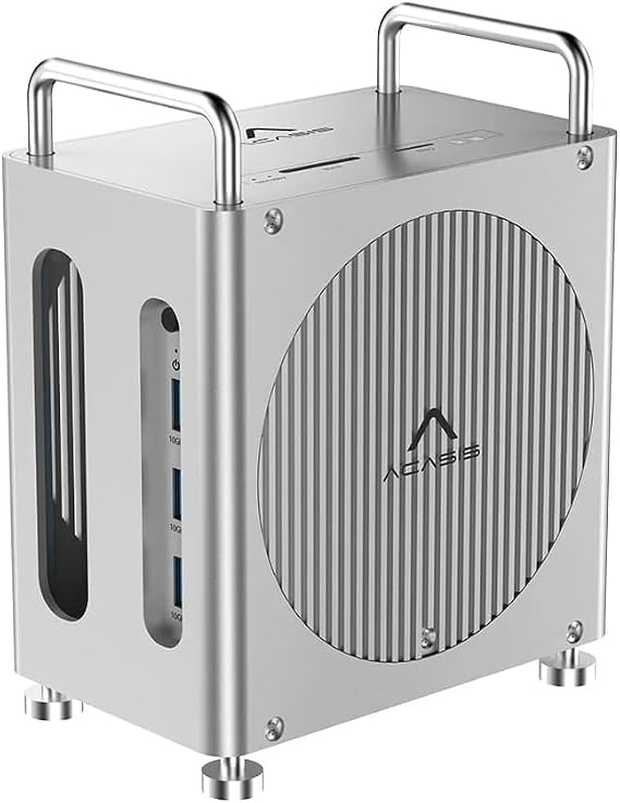 8 in 1 Mac Mini M4 Workstation Thunderbolt 4, 2x Nvme SSD, 3x USB 3.2, SD/TF Card, 2x DP 4K, Güç Düğmesi, 30W PD, Type-C, Dock & SSD Kutusu (TB1201)