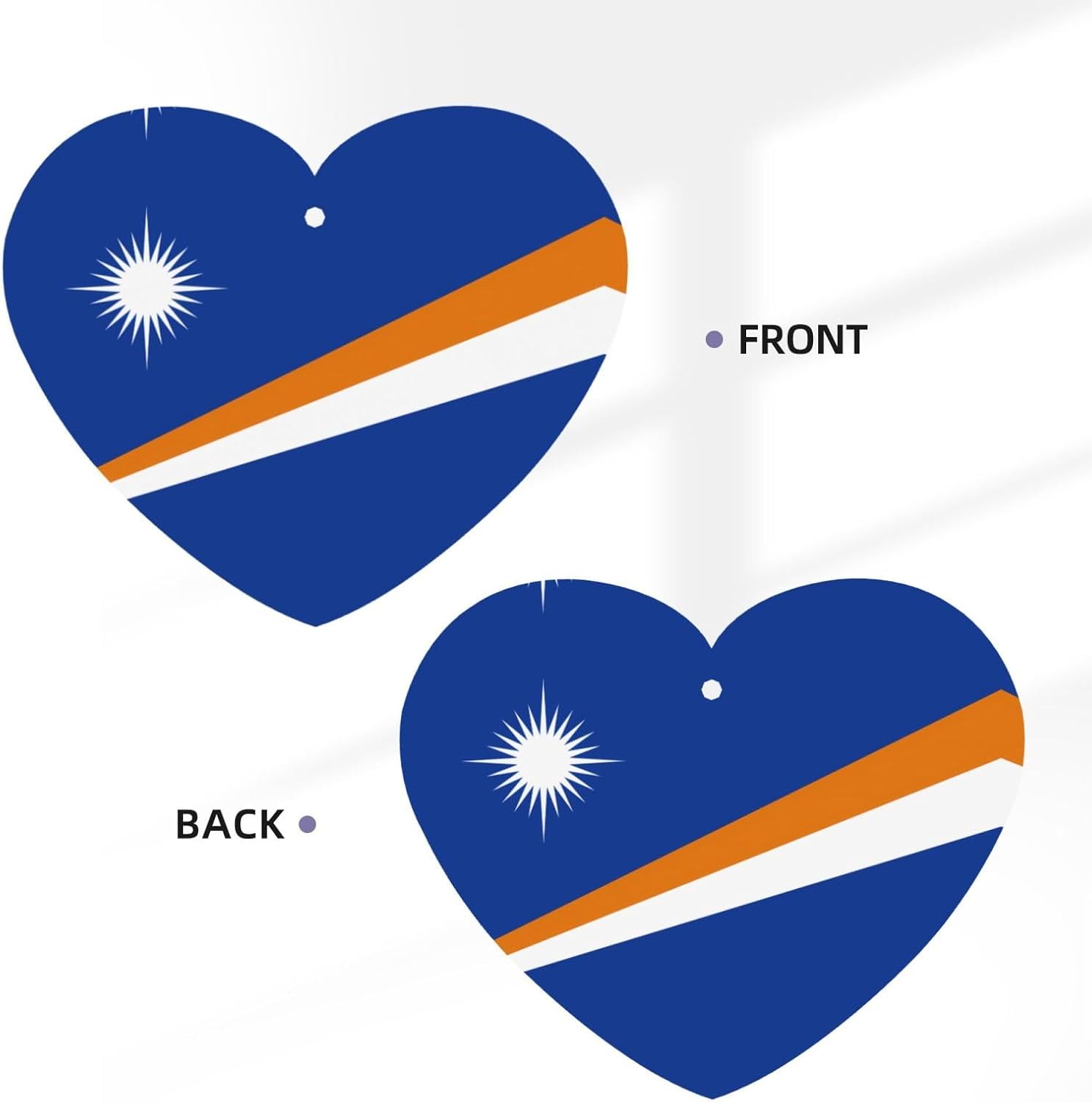 Flag Of The Marshall Islands Car Air Fresheners Cards - 6 Pieces,Cardstock Scented Decor For Cars,Bedrooms, Closets image 3