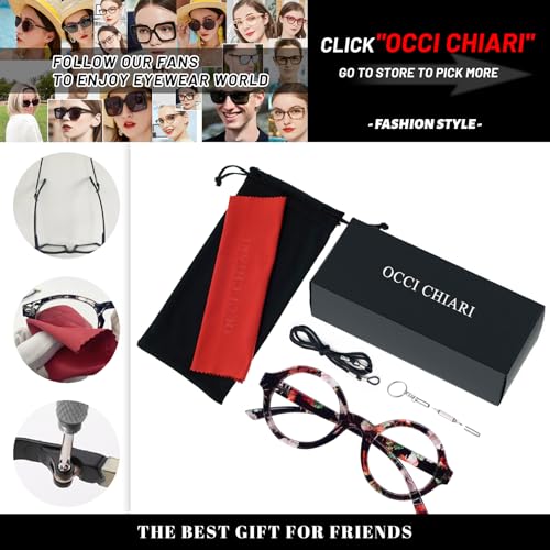 Image of OCCI CHIARI Stylish Reading Glasses Women's Readers Comfort Eyeglasses