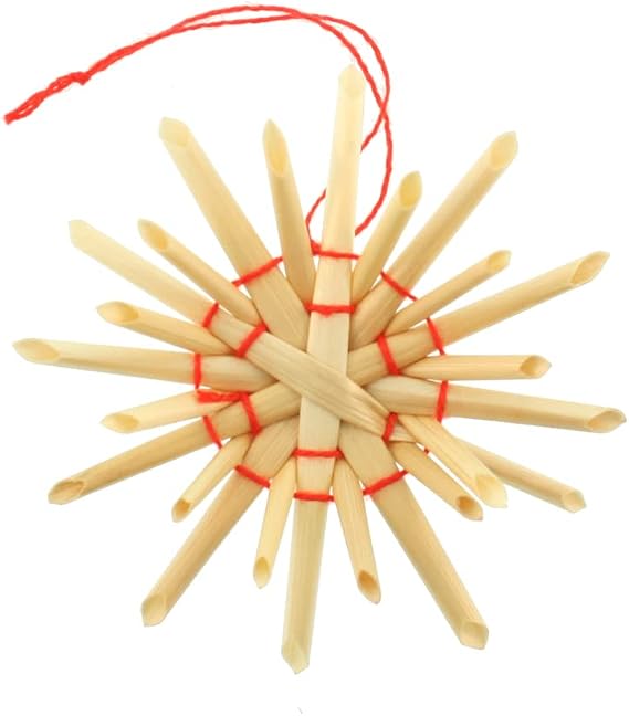 ScandinavianShoppe Straw Ornaments - Box of 56 Assorted, H1-533A