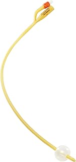 Dover™ 2-Way Foley Silicone Oil Coated Latex Urethral Urinary Catheter, 14FR, 5ML, Carton of 10
