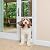PetSafe 1-Piece Sliding Glass Pet Door for Dogs & Cats - Adjustable Height 75 7/8" to 80 11/16" X-Large, White, No-Cut Install, Aluminum Patio Panel Insert, Great for Renters or Seasonal Installation