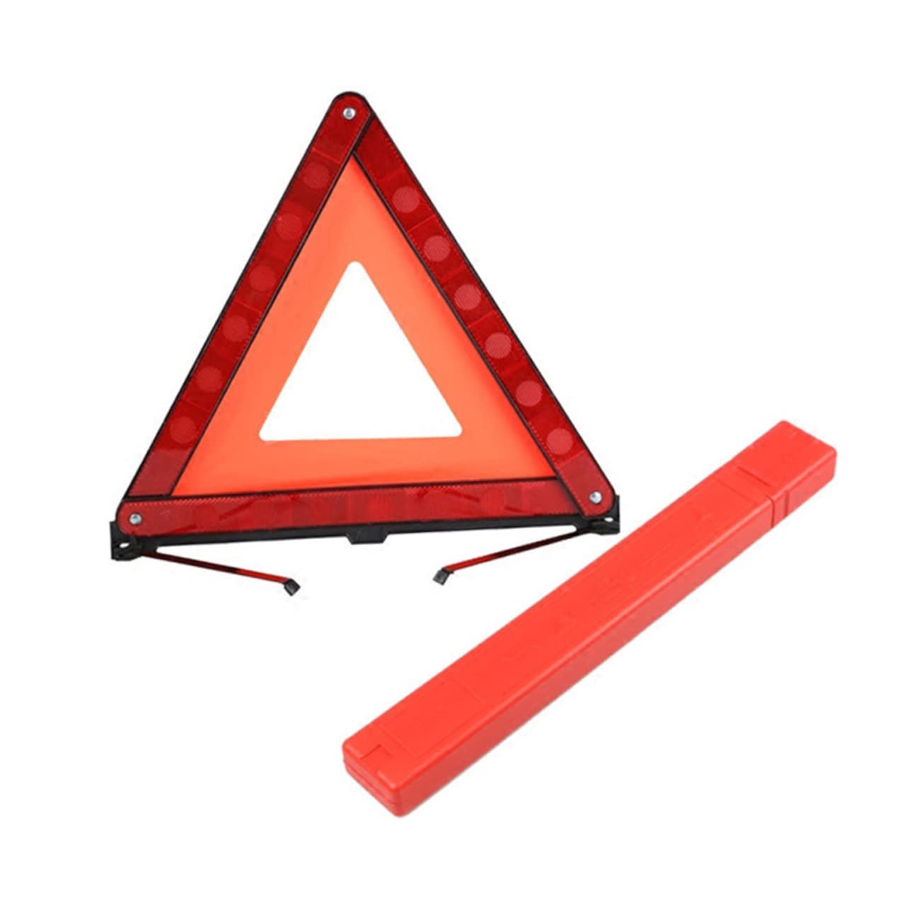 Marco de advertencia triangular, triángulos de emergencia reflectantes para coche, kit de emergencia triangular (42 x 39 cm, 3 piezas)
