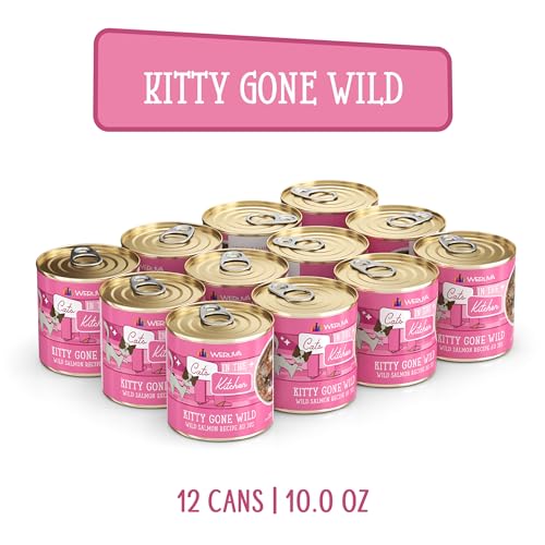 Image of Weruva Cats in The Kitchen, Kitty Gone Wild Wet Cat Food, 10oz Can (Pack of 12)