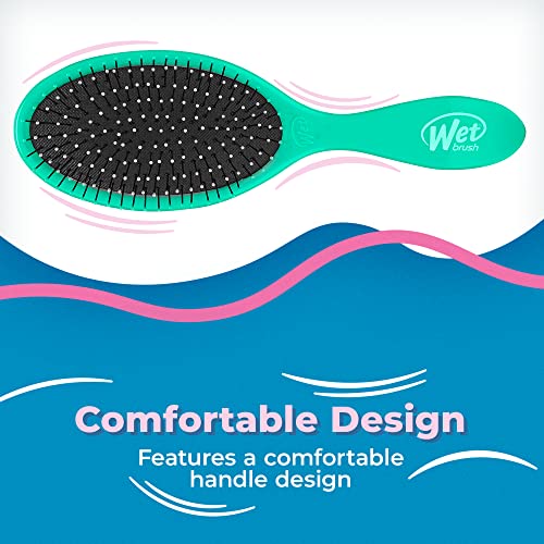Wet Brush Escova de cabelo original desembaraçante – Aqua – Cerdas IntelliFlex ultramacias exclusiva